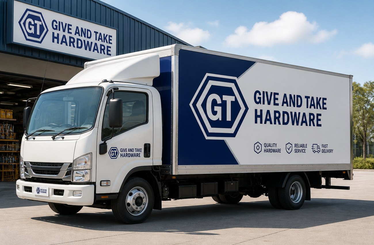 Give and Take Hardware delivery truck